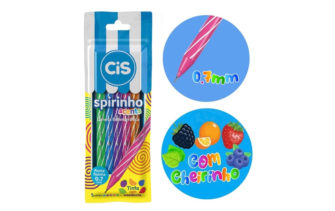 Caneta Esferográfica Spirinho Scents 0.7m...