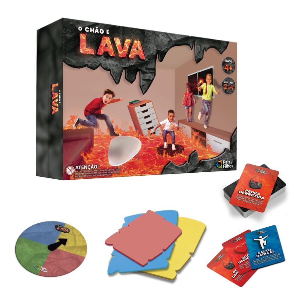 JOGO DE TABULEIRO O CHAO E LAVA TOP LINE