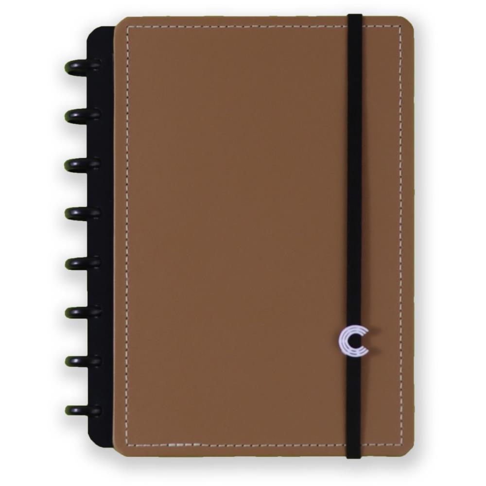 CADERNO INTELIGENTE MEDIO CARAMEL 80FLS.
