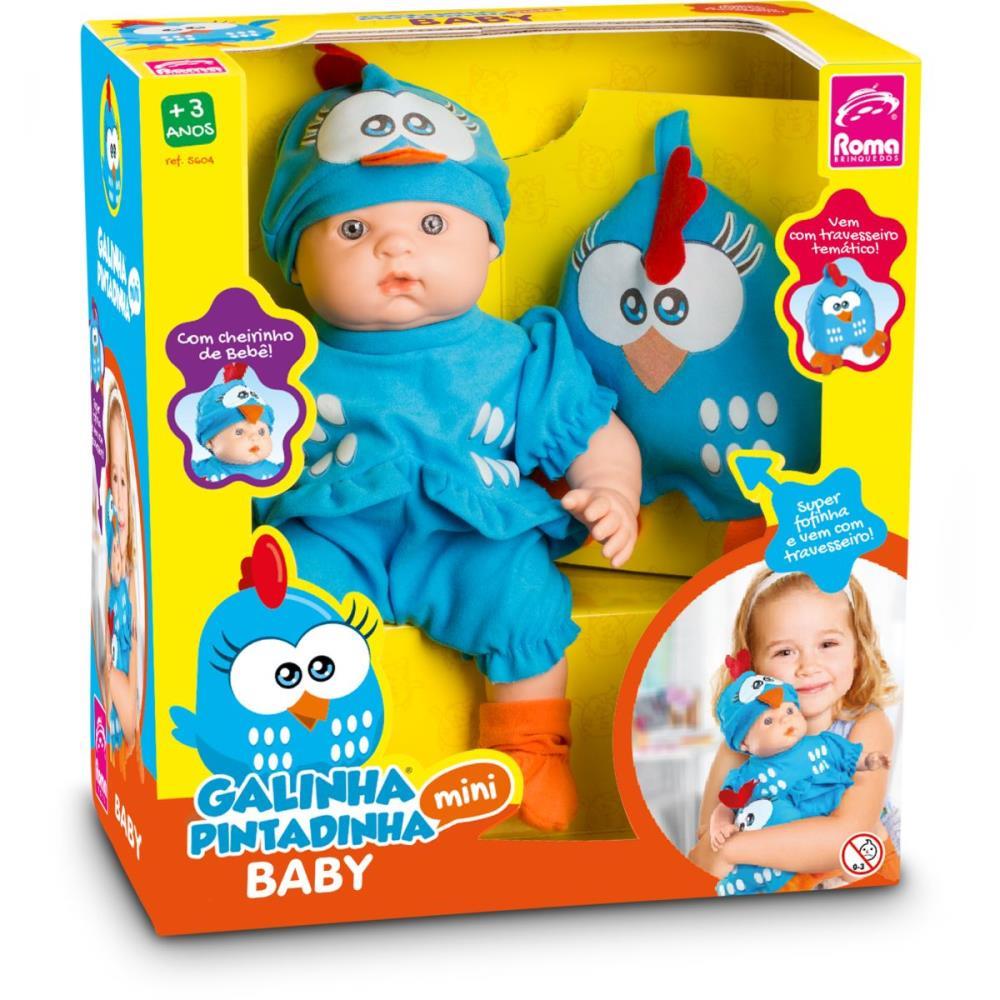 BONECA MEU BEBE GALINHA PINTADINHA