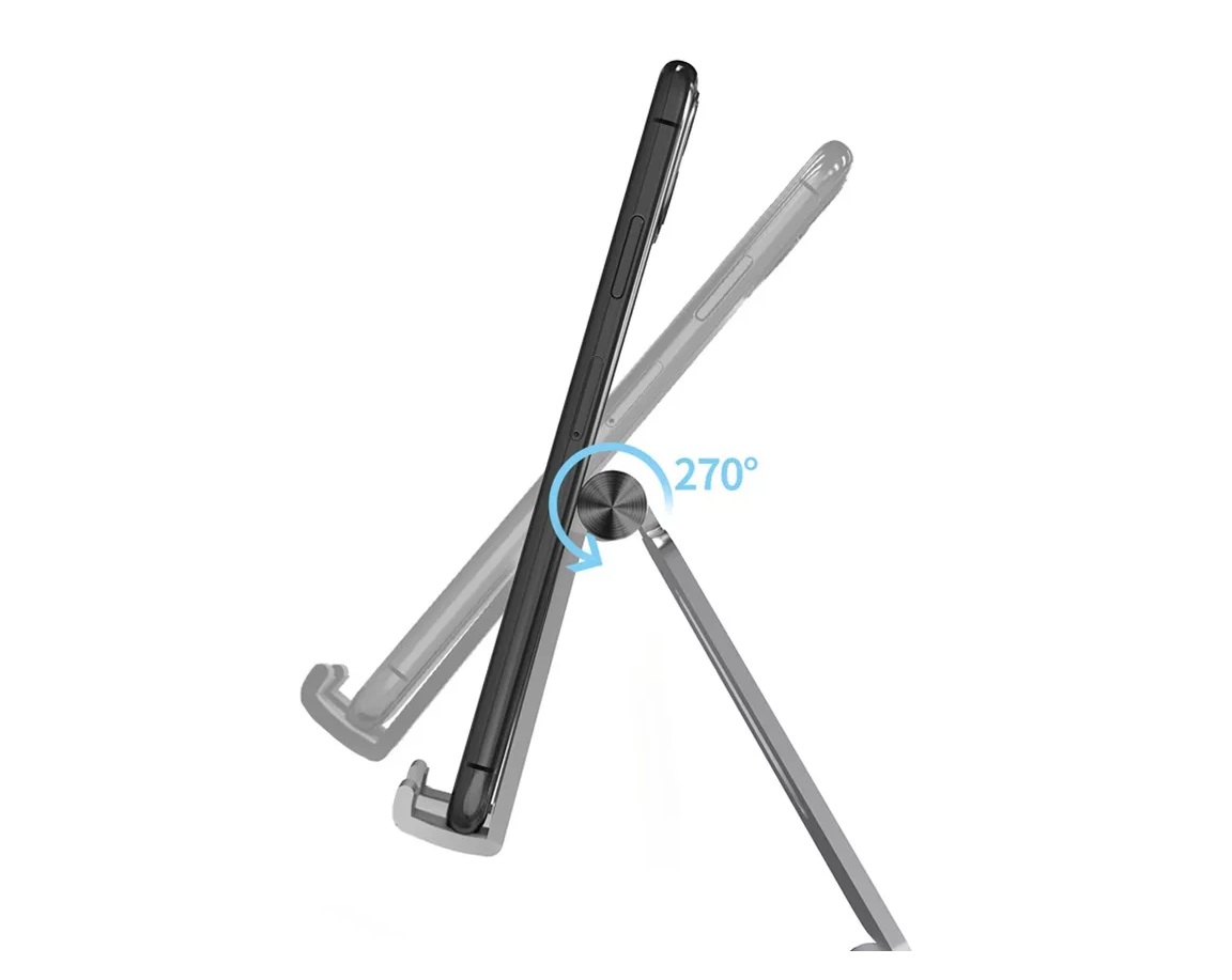 Suporte De Mesa Metal Celular E Tablet Aj...