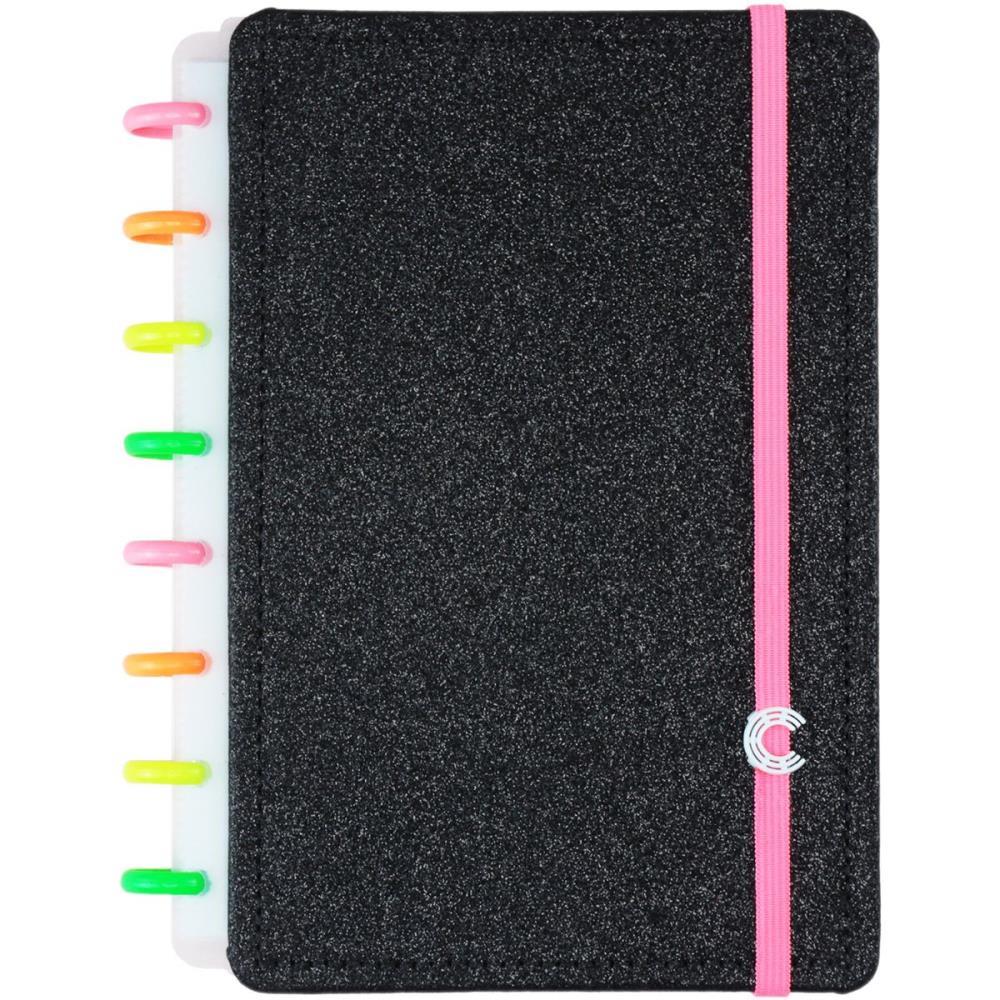 CADERNO INTELIGENTE A5 LETS GLITTER NEON ...