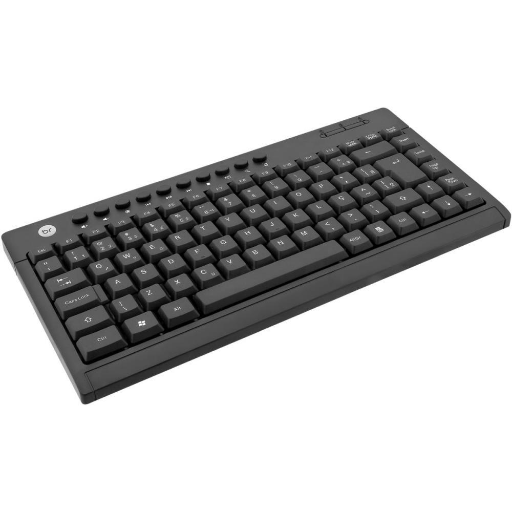 TECLADO MINI USB CABO 1,3M PRETO