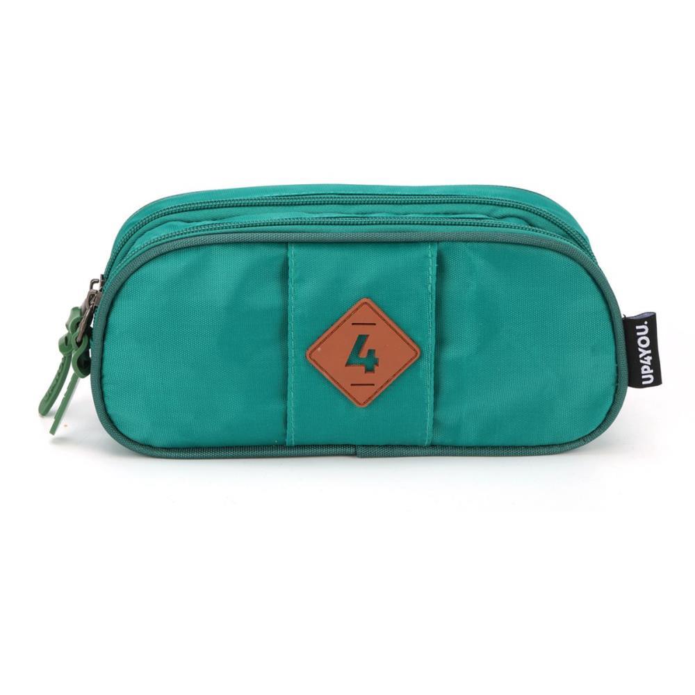 ESTOJO TECIDO UP4YOU 2ZIPERES VERDE