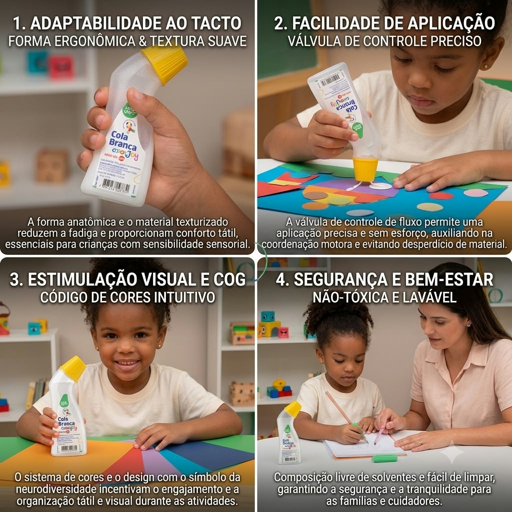 Cola Escolar Color Joy Ergonomica 60g - L...