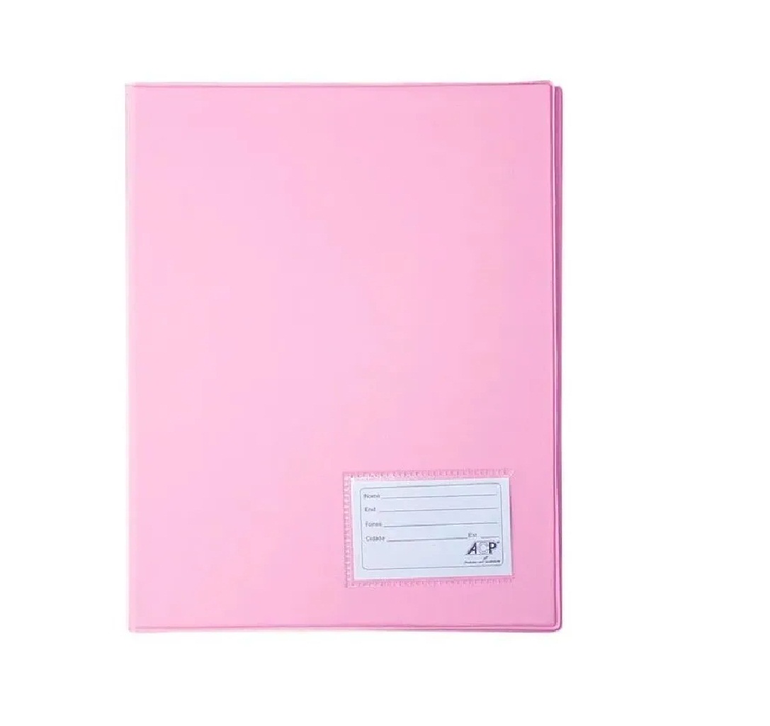 Kit 20 Pastas Catalogo Rosa Com 20 Envelo...