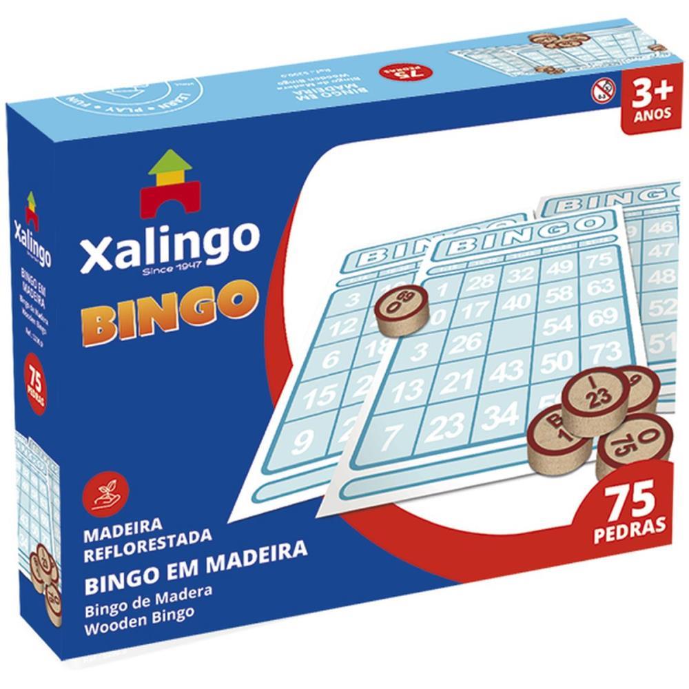 JOGO DE BINGO BINGO DE PEDRAS DE MADEIRA