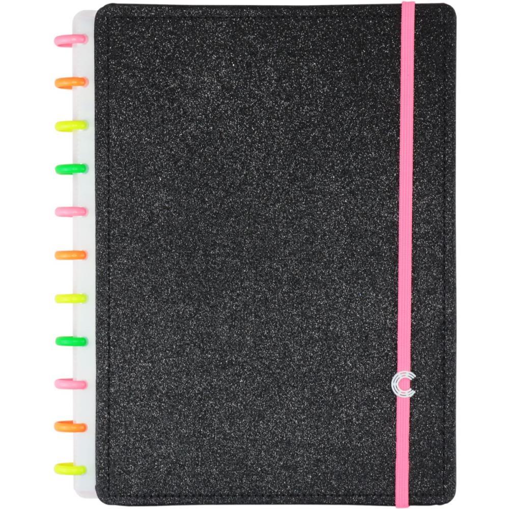 CADERNO INTELIGENTE GRANDE LETS GLITTER N...