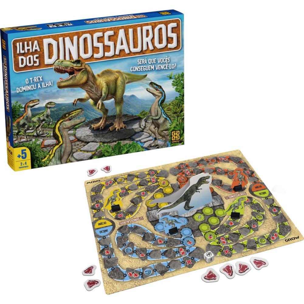 JOGO DE TABULEIRO ILHA DOS DINOSSAUROS