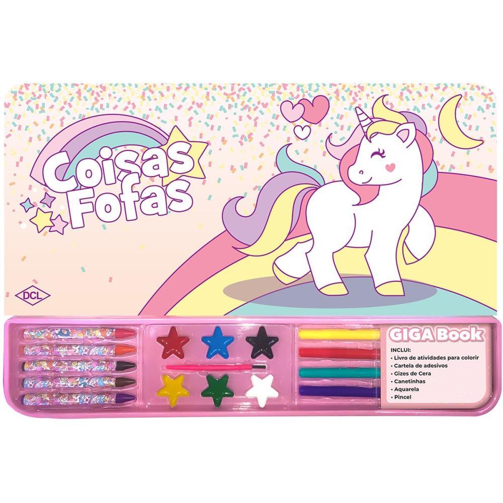 LIVRO INFANTIL COLORIR UNICORNIO GIGA BOO...