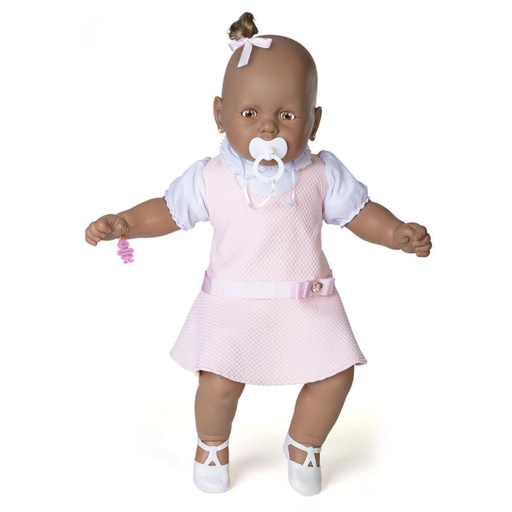 BONECA MEU BEBE NEGRA ASSORTIM.3 60CM