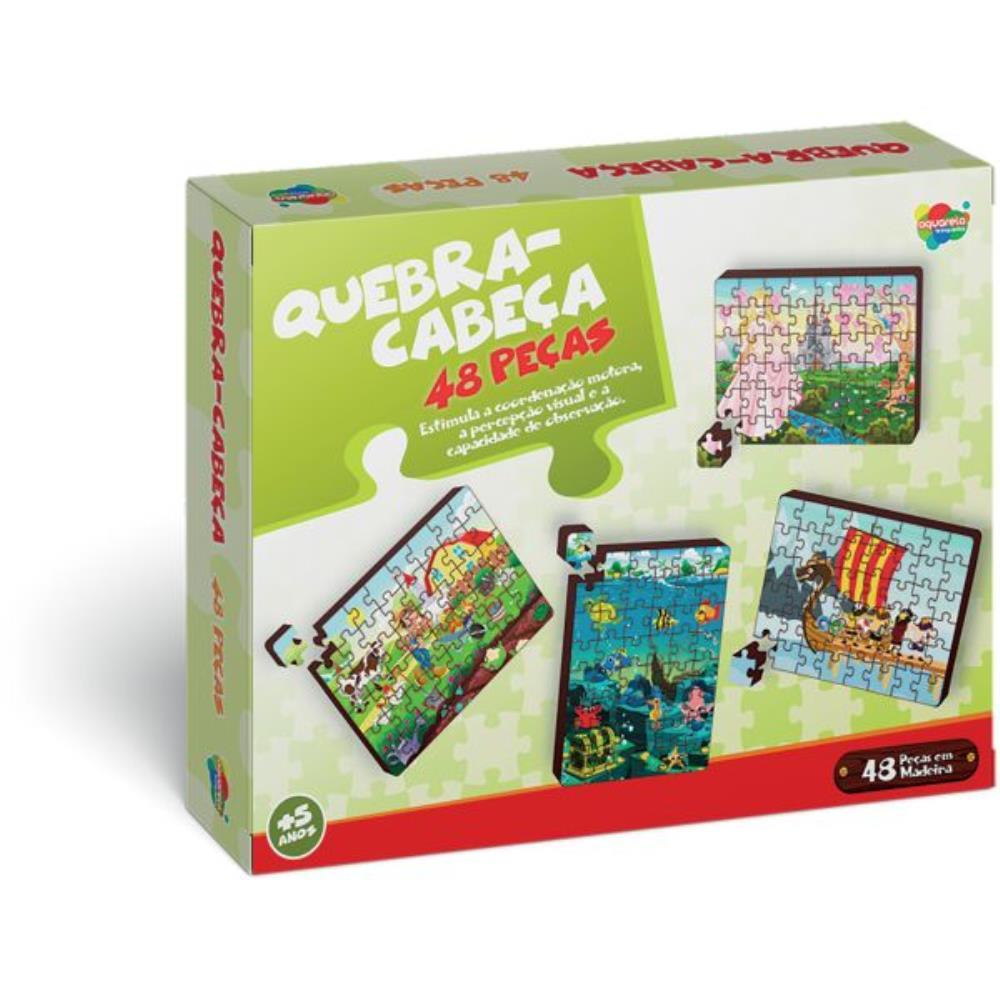 QUEBRA-CABECA MADEIRA PRINCESA  48PCS