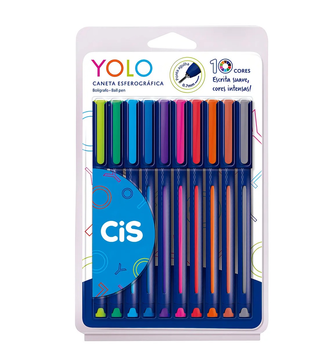 Kit 10 Canetas CIS YOLO – Alta Qualidade ...