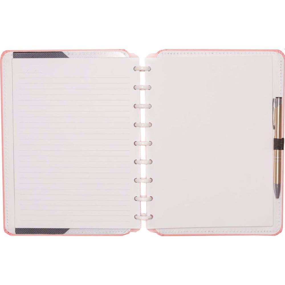 CADERNO INTELIGENTE MEDIO ROSE PASTEL 80FLS.