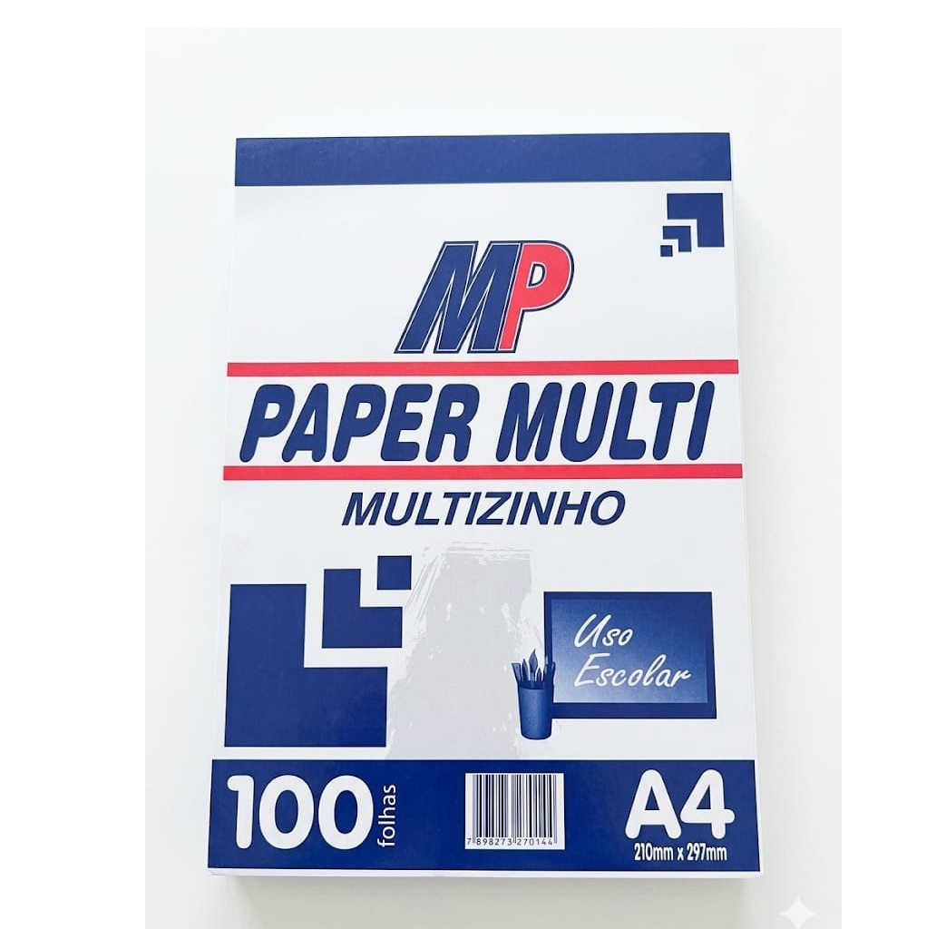 Pacote Papel Sulfite A4 100 Fls Multizinh...