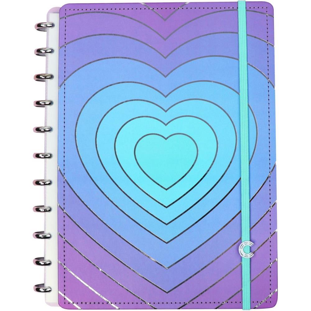 CADERNO INTELIGENTE GRANDE SILVER LOVE 80FLS